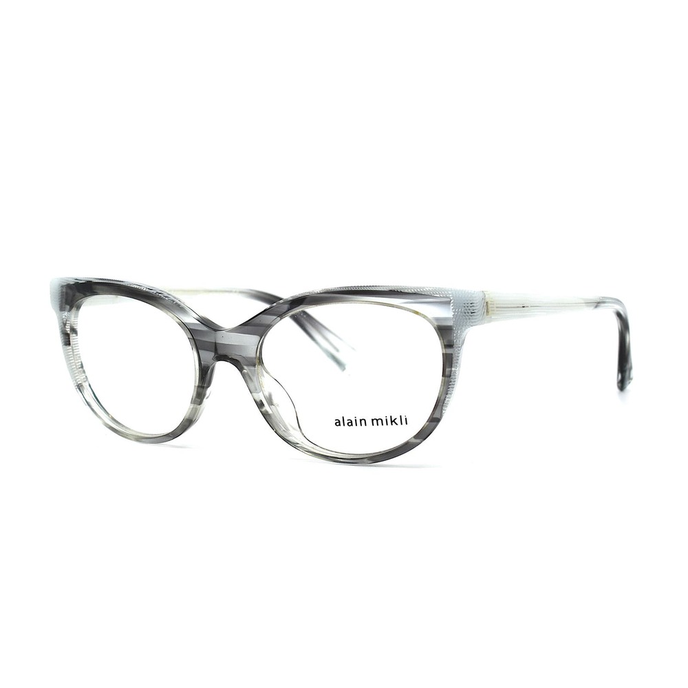 ALAIN MIKLI A03078 002 GREY WHITE AUTHENTIC EYEGLASSES FRAMES - Picture 4 of 9